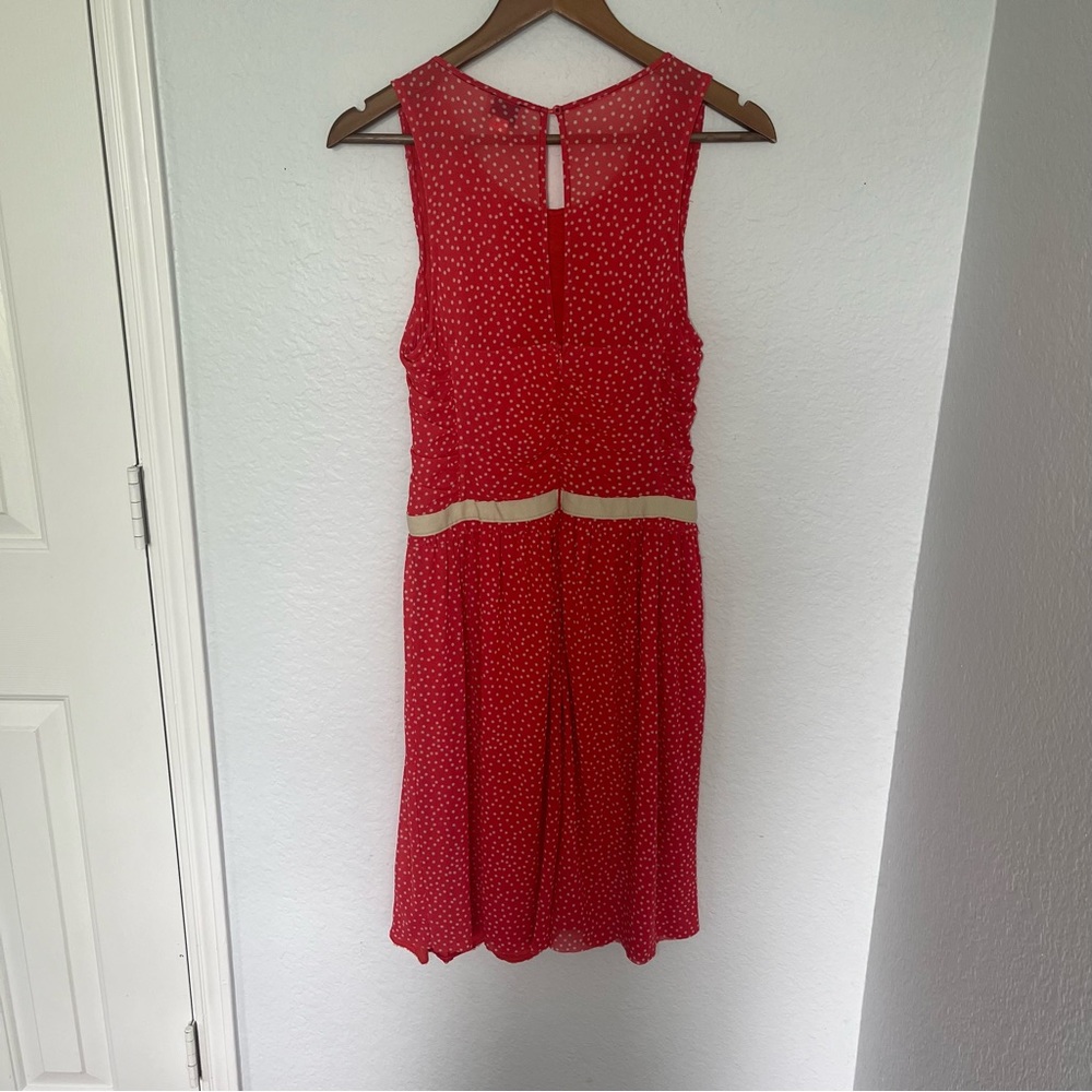 Anthropologie Postage Stamp Smocked Bodice Dress Size Small - Picture 8 of 10
